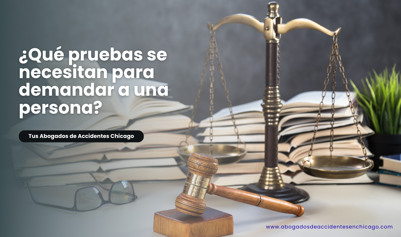 qué evidencia necesito para una demanda