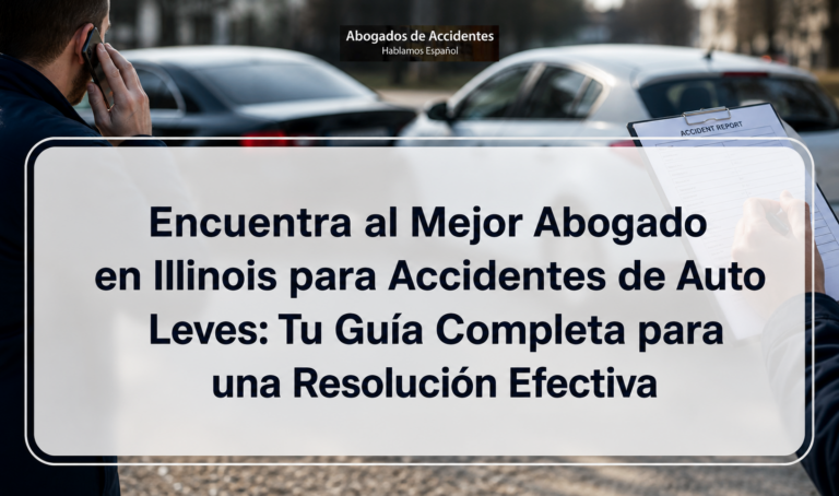 Encuentra al Mejor Abogado en Illinois para Accidentes de Auto Leves: Tu Guía Completa para una Resolución Efectiva