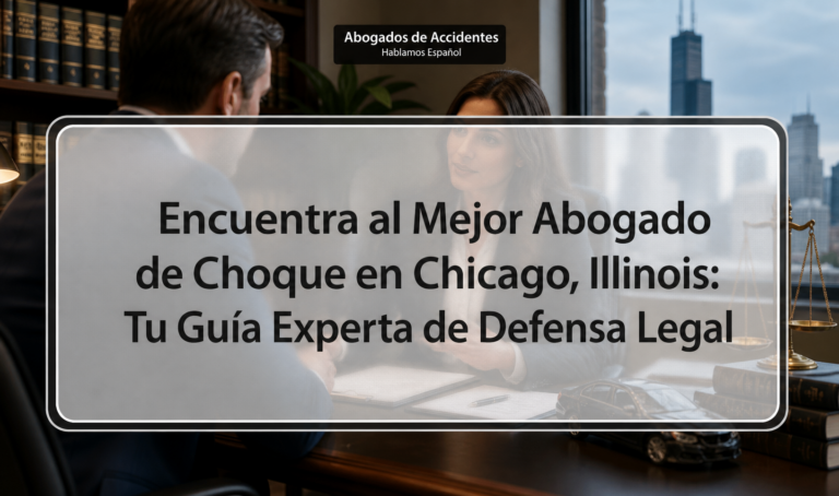 Encuentra al Mejor Abogado de Choque en Chicago, Illinois: Tu Guía Experta de Defensa Legal